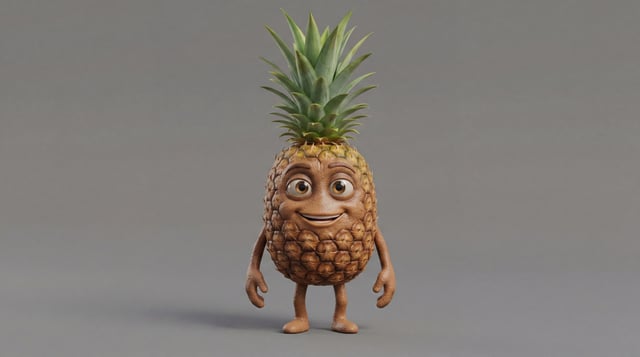 Die Ananas aus der offerter Früchte-Therapie