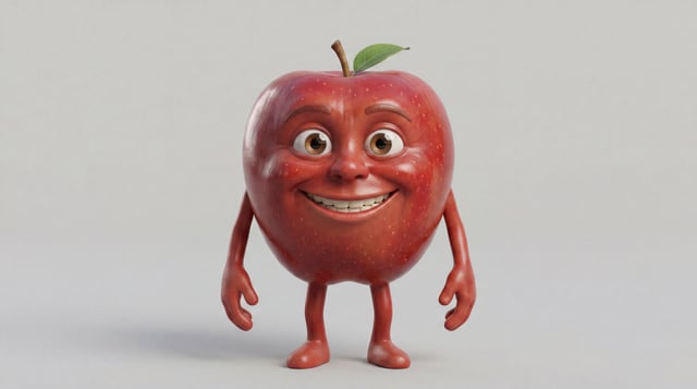 Der Apfel aus der offerter Früchte-Therapie