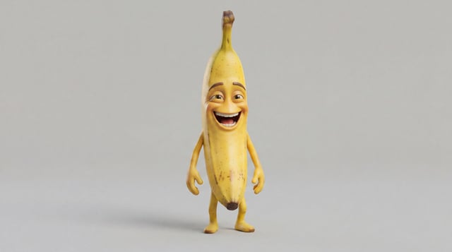 Die Banane aus der offerter Früchte-Therapie