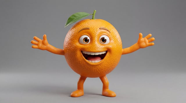 Die Orange aus der offerter Früchte-Therapie